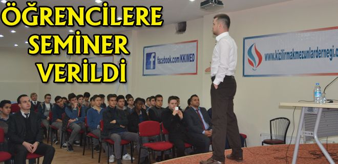 Öğrencilere seminer verildi 