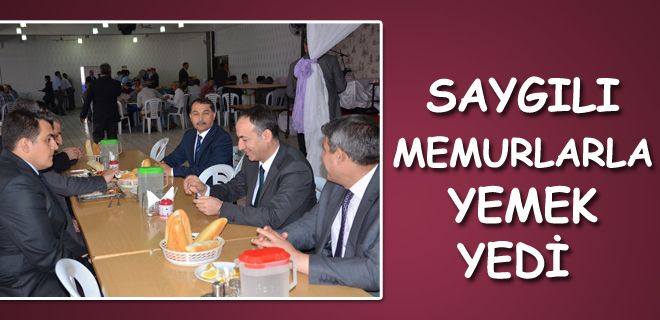 Saygılı yemekhaneyi inceledi 