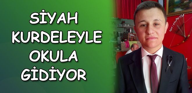 Genç öğrenciden polemik protestosu 