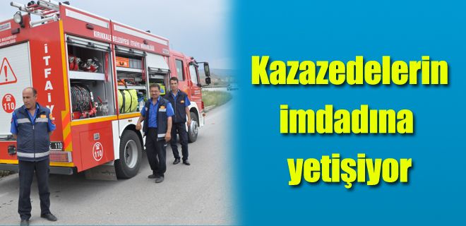 Kazazedelerin imdadına yetişiyor