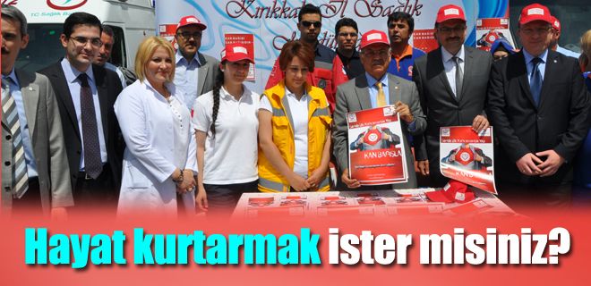 Hayat kurtarmak isteyen meydana gelsin