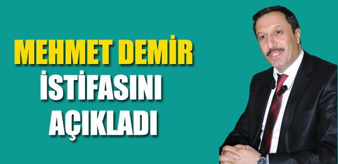 İstifasını açıkladı