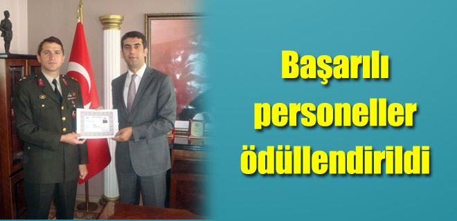 Başarılı personeller ödüllendirildi 