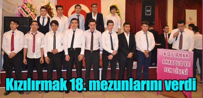 Kızılırmak 18. mezunlarını verdi 