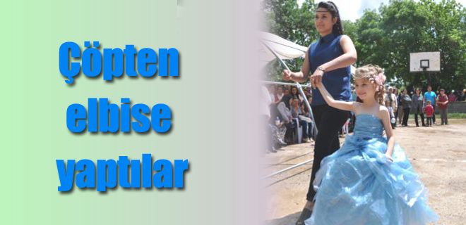 Çöpten giysiler görücüye çıktı
