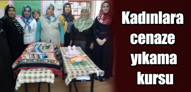 Kadınlara cenaze yıkama kursu