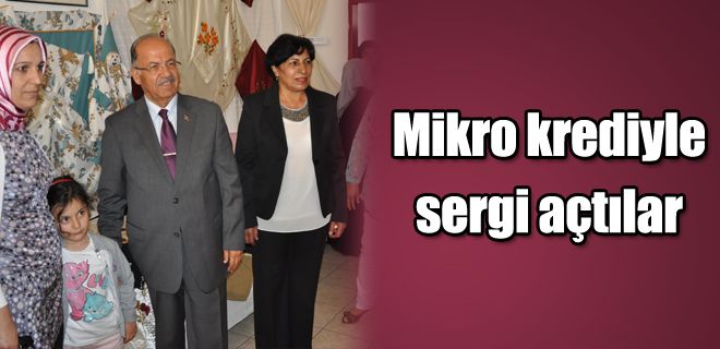 Mikro krediyle sergi açtılar 