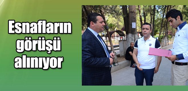 Belediye Esnafın görüşünü alıyor