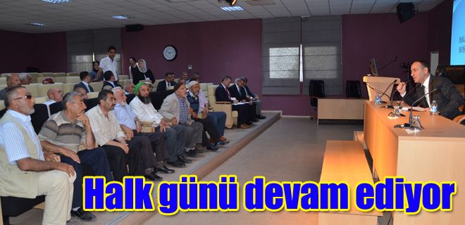Halk günü devam ediyor 
