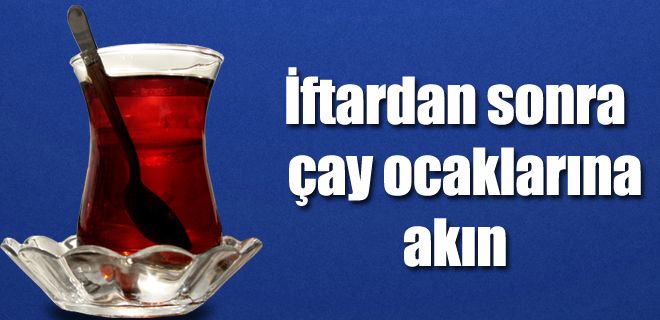 İftardan sonra limonata ve çaya akın