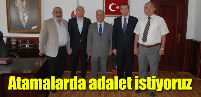 Atamalarda adalet istiyoruz 