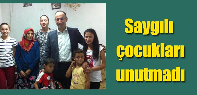 Saygılı çocukları unutmadı