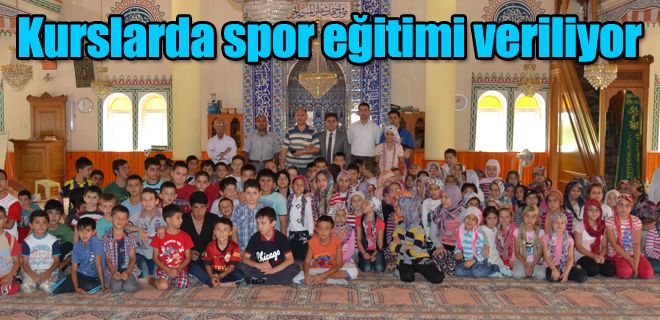 Kurslarda spor eğitimi veriliyor