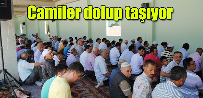 Camiler dolup taşıyor 