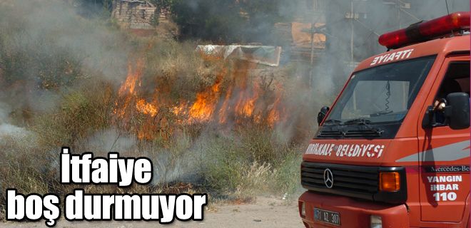 İtfaiye boş durmuyor