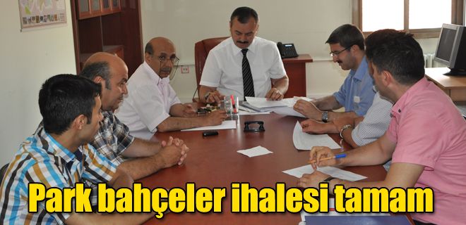 Park bahçeler ihalesi tamam
