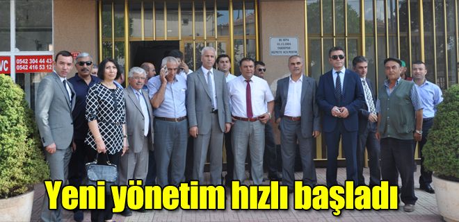Yeni yönetim hızlı başladı 