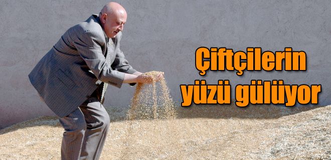 Çiftçilerin yüzü gülüyor 