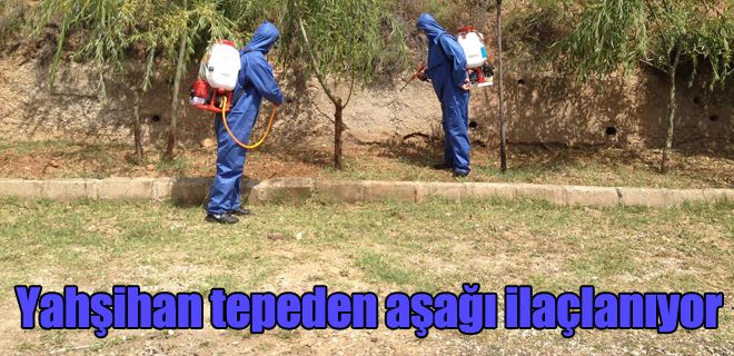Yahşihan tepeden aşağı ilaçlanıyor 