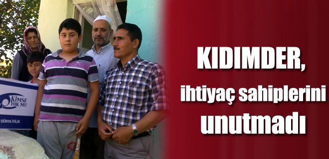 KIDIMDER, ihtiyaç sahiplerini unutmadı 