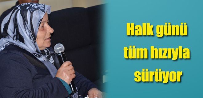 Halk günü etkinliği devam ediyor