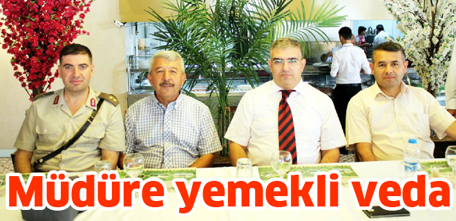 Müdüre yemekli veda