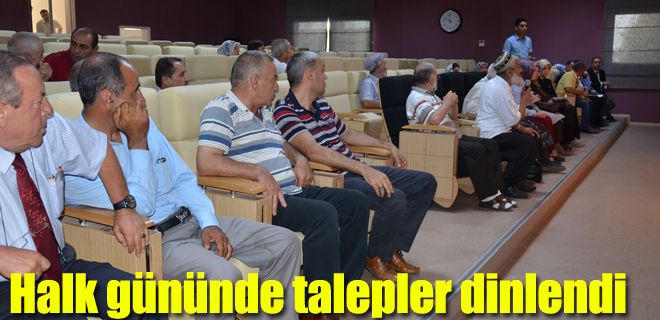 Halk gününde talepler dinlendi 