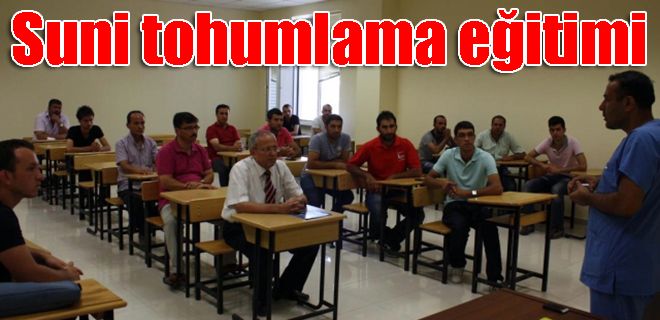 KÜ`de suni tohumlama eğitimi verildi