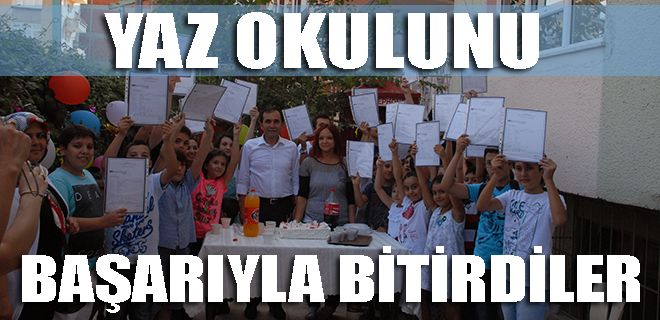 Yaz okulunu başarıyla bitirdiler