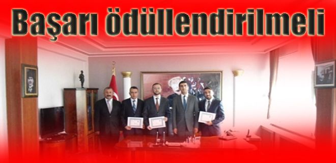 Başarıya ödül verilmeli