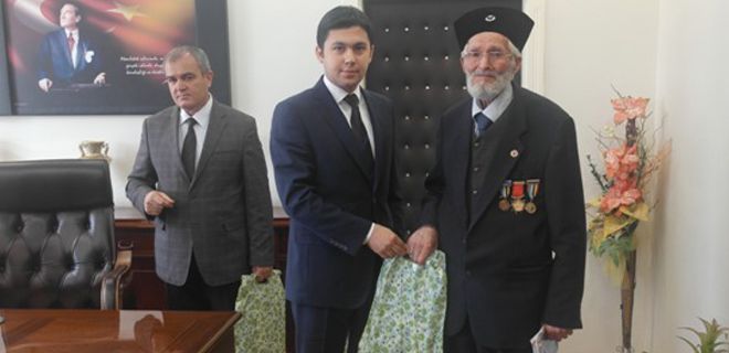 Gazilere anlamlı hediye
