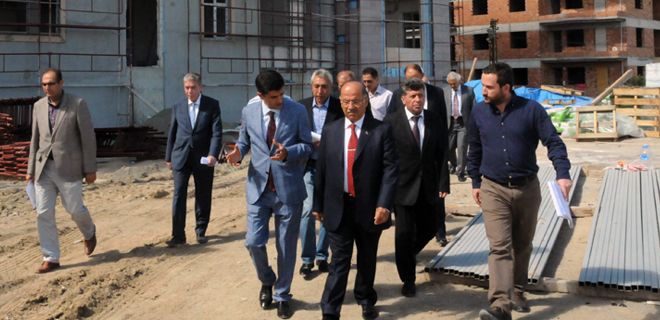 Kolat Valilik inşaatını inceledi