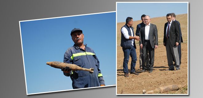 Tarlalardan bomba fışkırıyor