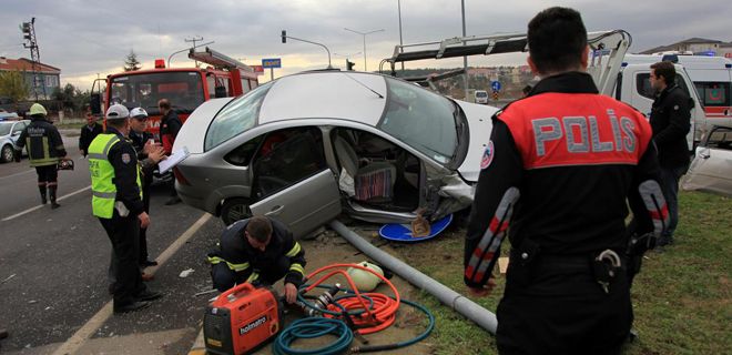 Yeni yılın ilk trafik kazası