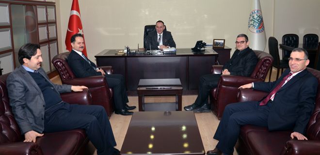 Sağlıkçılardan başkana ziyaret