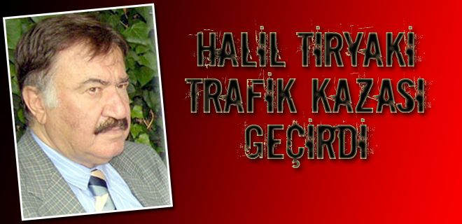 Tiryaki kaza geçirdi