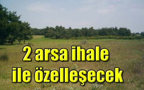 2 arsa ihale ile özelleşecek