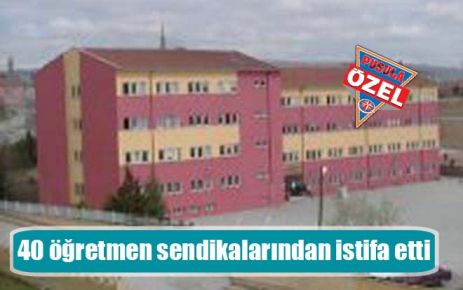 40 öğretmen sendikalarından istifa etti