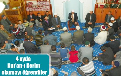 4 ayda Kur?an-ı Kerim okumayı öğrendiler