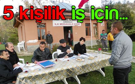5 kişilik işe 60 kişi müracaat etti