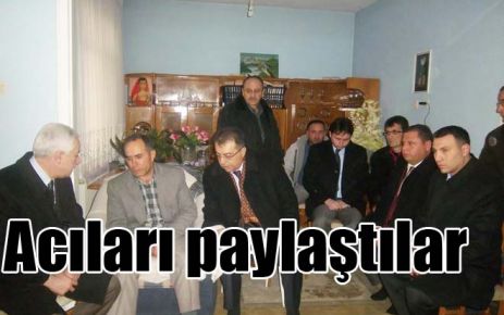 Acıları paylaştılar