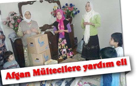 Afgan mültecilere yardım eli