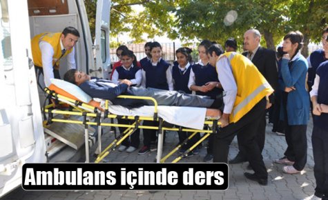 Ambulans içinde ders