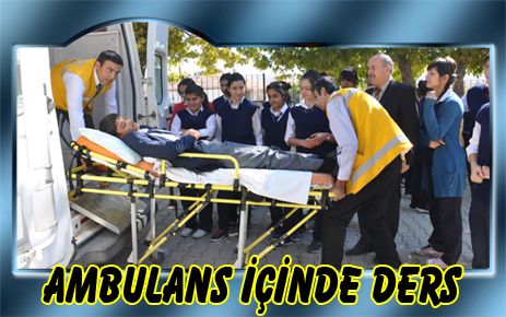 Ambulans içinde ders