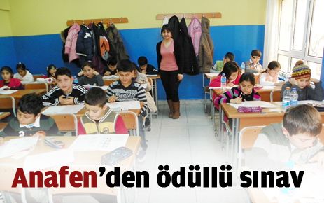 Anafen ödüllü sınav yaptı