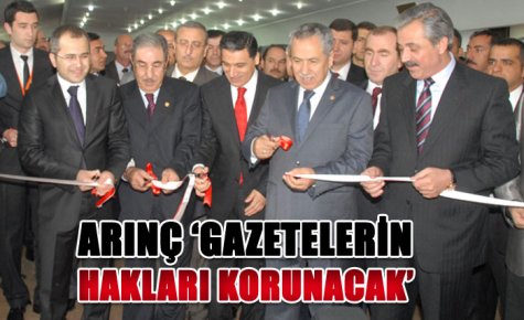 ARINÇ ?GAZETELERİN HAKLARI KORUNACAK?