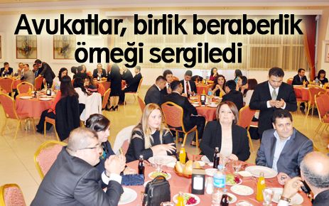 Avukatlar, birlik beraberlik örneği sergiledi