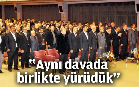 Aynı davada beraber yürüdük
