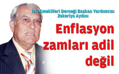 Aytekin: ?2013 yılı emekli enflasyon zamları adil bir yaklaşım değildir?