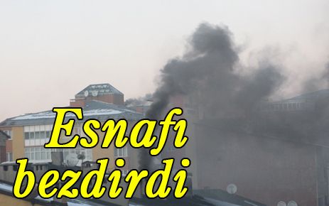  Bacadan çıkan duman esnafı bezdirdi